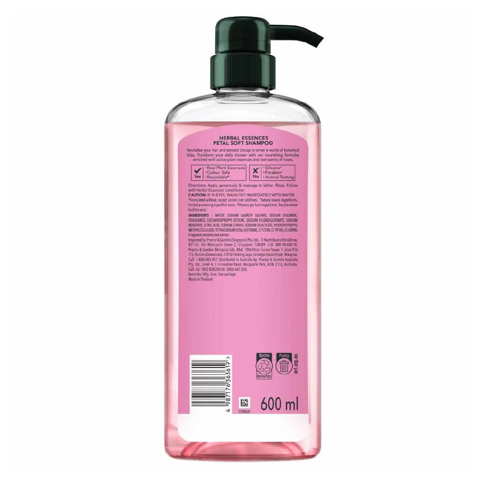 Rose Petal Soft Shampoo 600ml