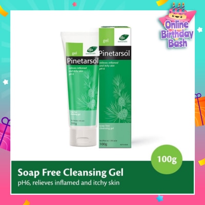 EGO QV Pinetarsol Gel Soap Free Cleansing Gel (Relieves Inflamed & Itchy Skin) 100g