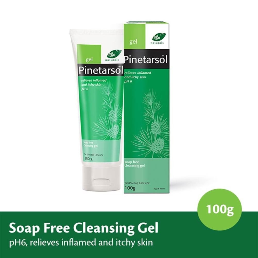 Pinetarsol Gel Soap Free Cleansing Gel (Relieves Inflamed & Itchy Skin) 100g