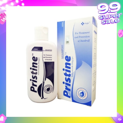PRISTINE Shampoo (Treat and Prevent Dandruff, White Spots & Seborrhoeic Dermatitis) 120ml