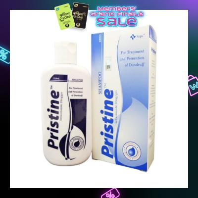 PRISTINE Shampoo (Treat and Prevent Dandruff, White Spots & Seborrhoeic Dermatitis) 120ml