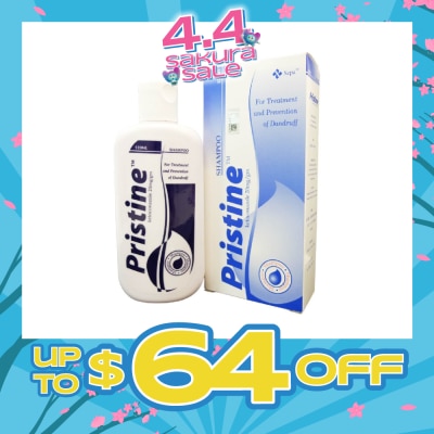 PRISTINE - Shampoo (Treat and Prevent Dandruff, White Spots & Seborrhoeic Dermatitis) 120ml