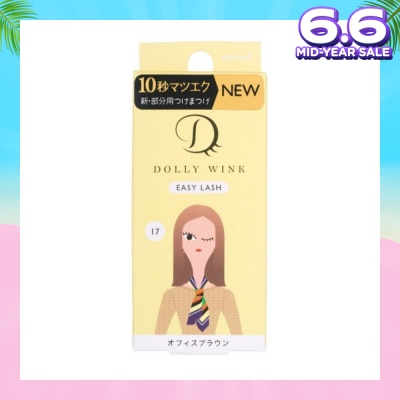 DOLLY WINK Easy Lash 17 Office Brown (Center Lash) 1 Pair