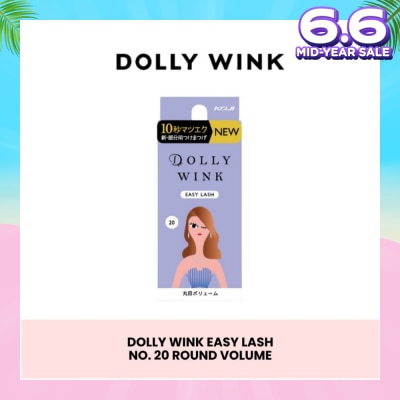 DOLLY WINK Easy Lash 20 Round Volume (Center Lash) 1 Pair