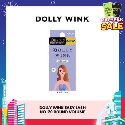 DOLLY WINK Easy Lash 20 Round Volume (Center Lash) 1 Pair