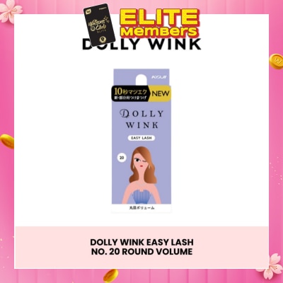 DOLLY WINK Easy Lash 20 Round Volume (Center Lash) 1 Pair