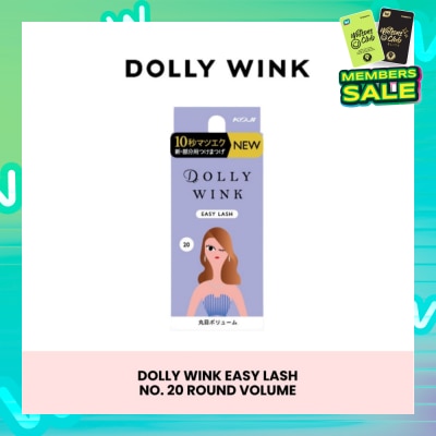 DOLLY WINK Easy Lash 20 Round Volume (Center Lash) 1 Pair