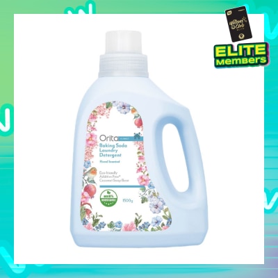 ORITA Eco-Friendly Coconut Soap Base Baking Soda Laundry Detergent Floral Scented Addictive Free 1500g