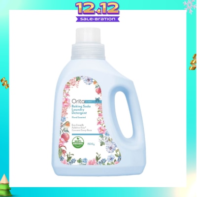 ORITA Eco-Friendly Coconut Soap Base Baking Soda Laundry Detergent Floral Scented Addictive Free 1500g