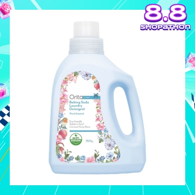 ORITA Eco-Friendly Coconut Soap Base Baking Soda Laundry Detergent Floral Scented Addictive Free 1500g