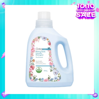 ORITA Eco-Friendly Coconut Soap Base Baking Soda Laundry Detergent Floral Scented Addictive Free 1500g