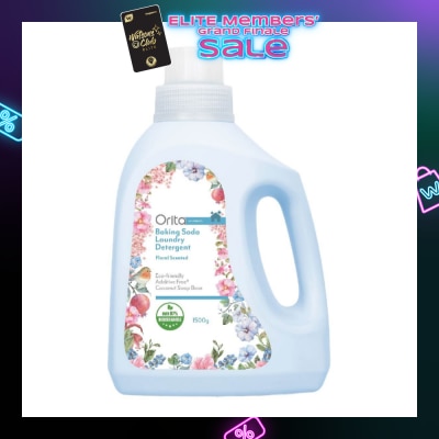 ORITA Eco-Friendly Coconut Soap Base Baking Soda Laundry Detergent Floral Scented Addictive Free 1500g
