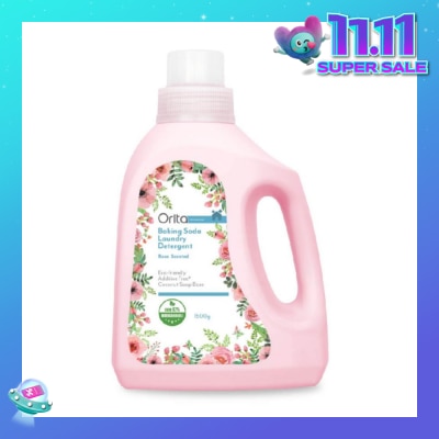 ORITA Eco-Friendly Coconut Soap Base Baking Soda Laundry Detergent Rose Scented Addictive Free 1500g