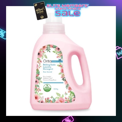 ORITA Eco-Friendly Coconut Soap Base Baking Soda Laundry Detergent Rose Scented Addictive Free 1500g