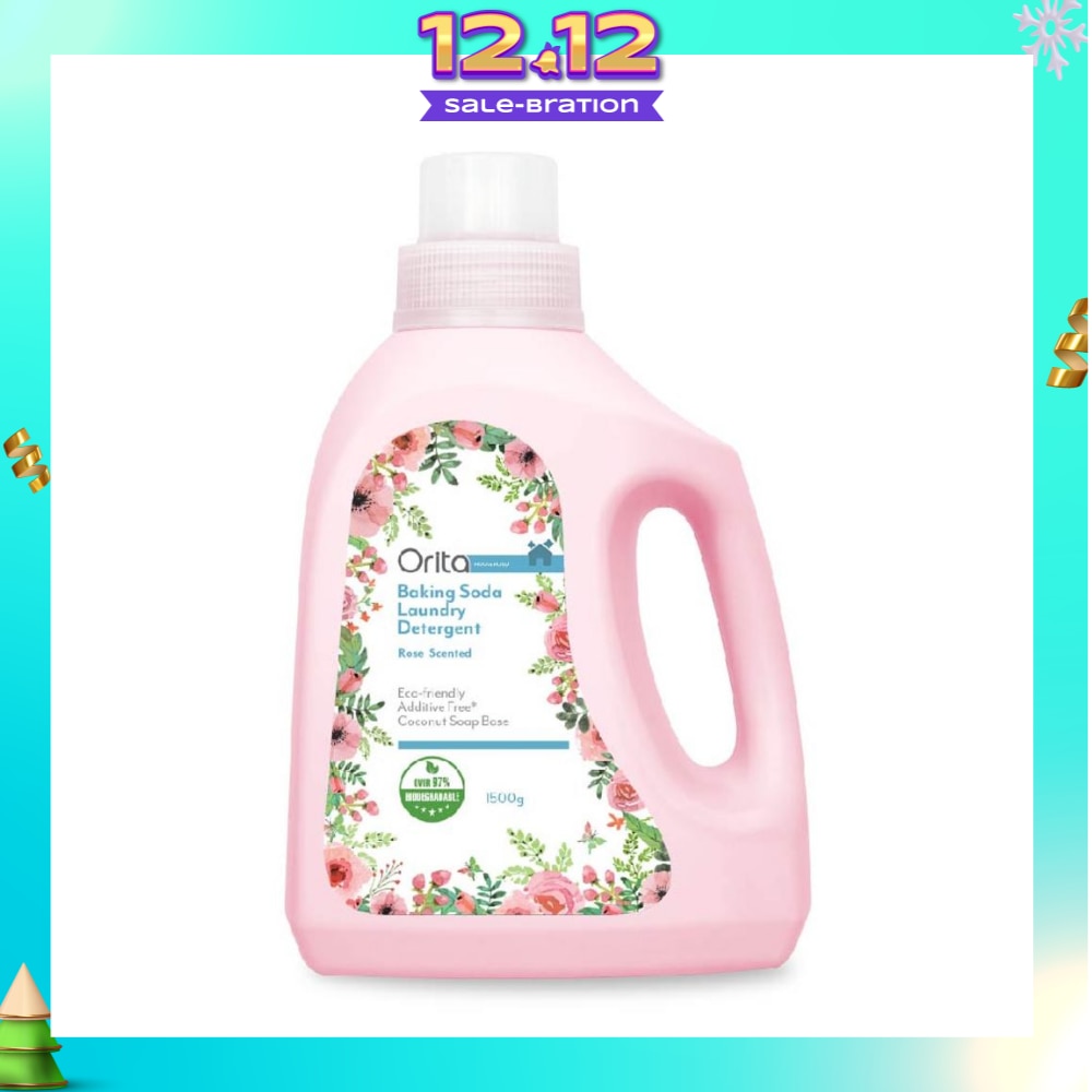 Eco-Friendly Coconut Soap Base Baking Soda Laundry Detergent Rose Scented Addictive Free 1500g