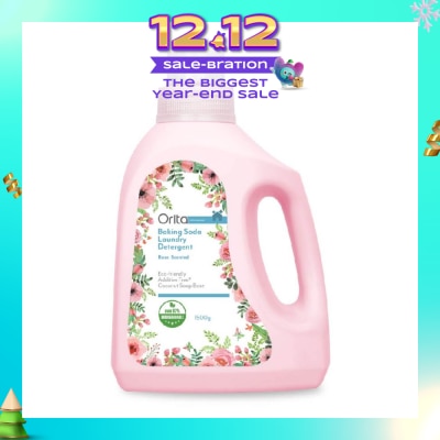 ORITA Eco-Friendly Coconut Soap Base Baking Soda Laundry Detergent Rose Scented Addictive Free 1500g