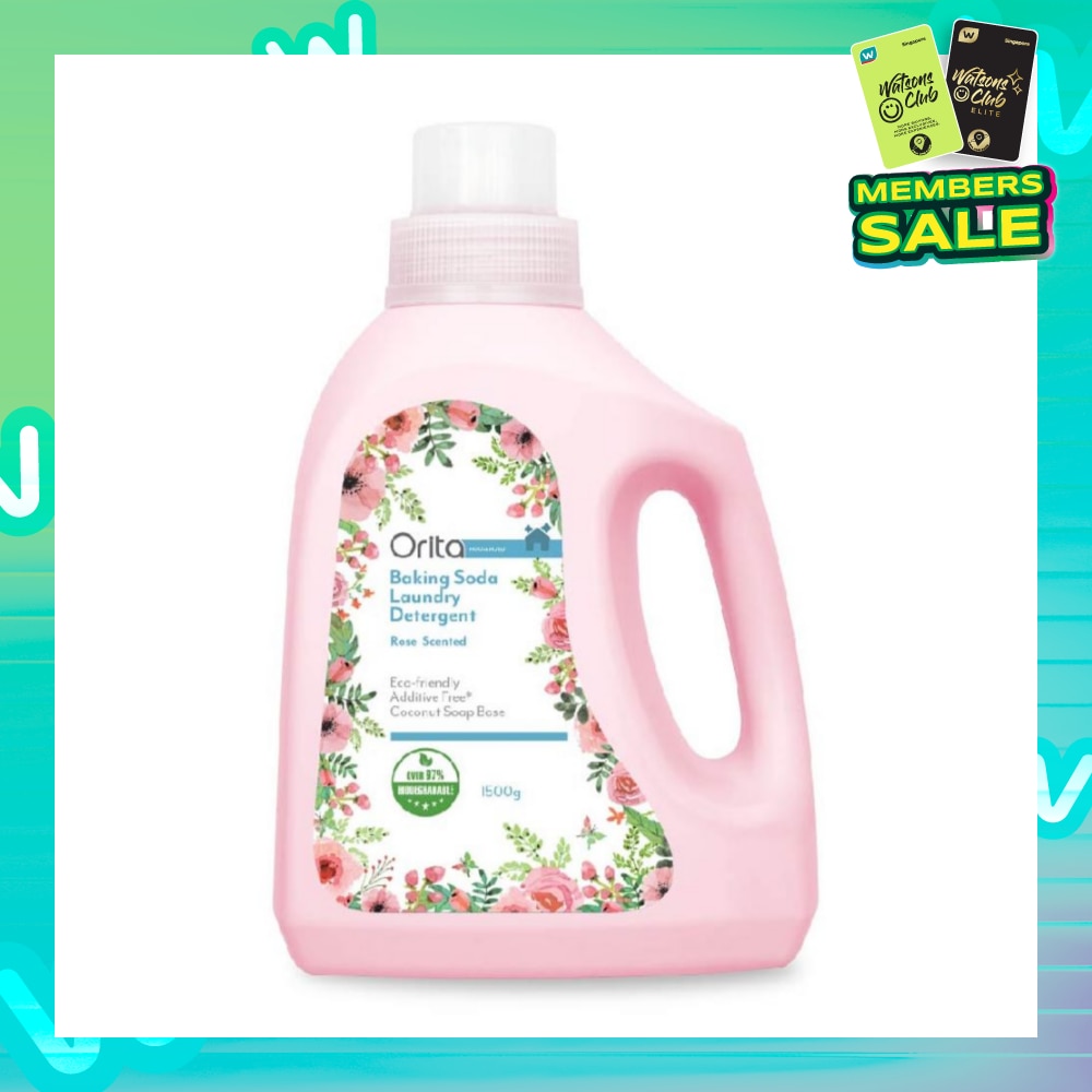 Eco-Friendly Coconut Soap Base Baking Soda Laundry Detergent Rose Scented Addictive Free 1500g