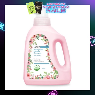ORITA Eco-Friendly Coconut Soap Base Baking Soda Laundry Detergent Rose Scented Addictive Free 1500g