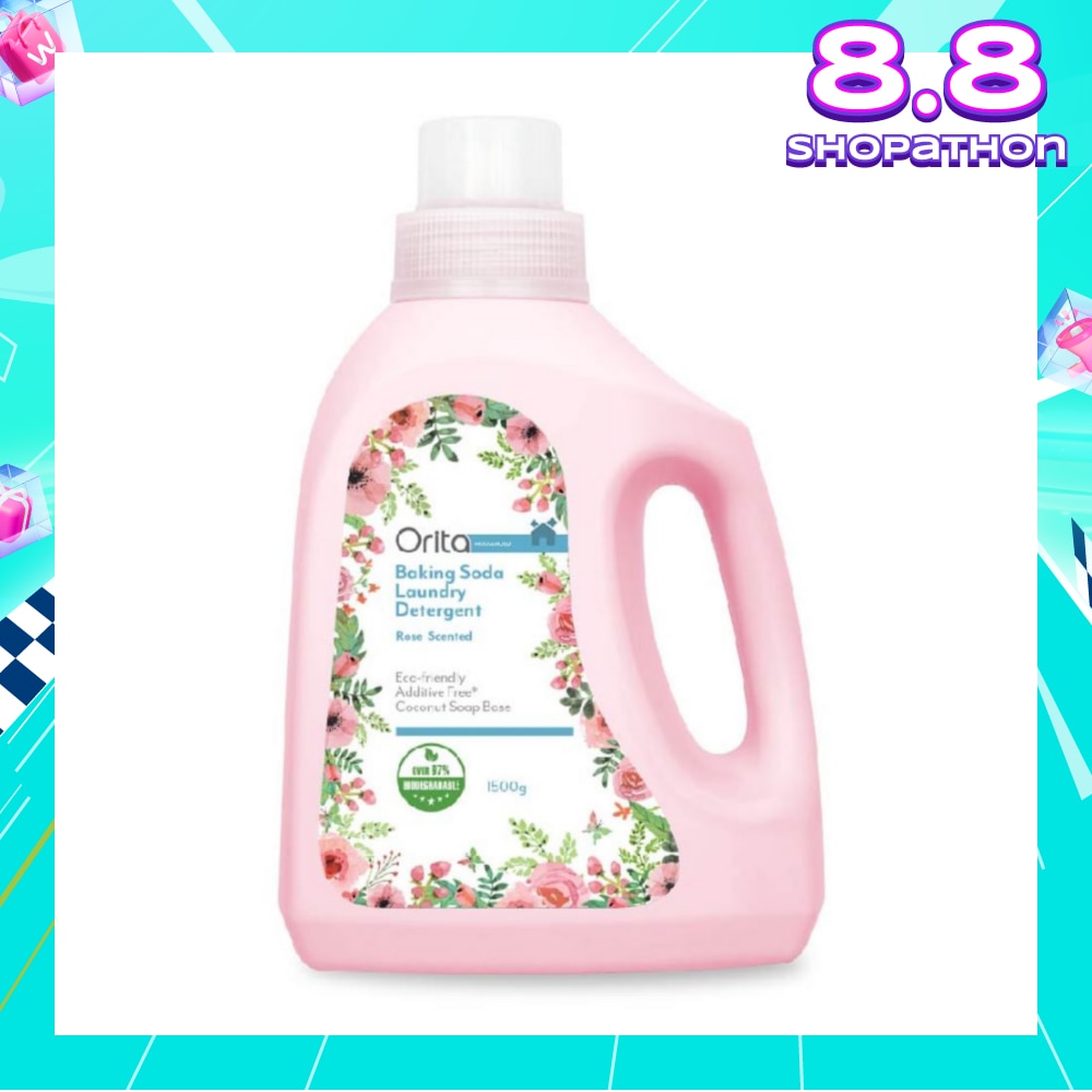 Eco-Friendly Coconut Soap Base Baking Soda Laundry Detergent Rose Scented Addictive Free 1500g