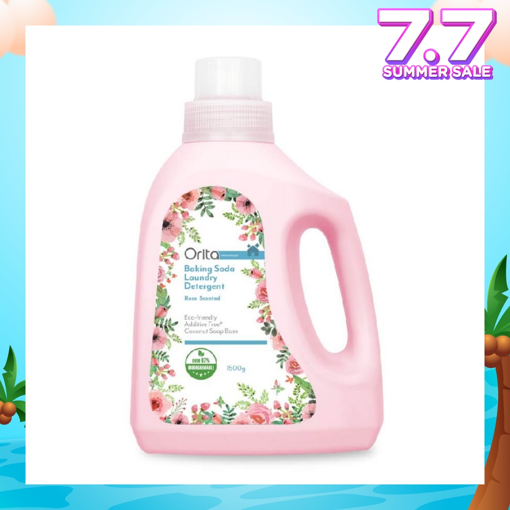 Eco-Friendly Coconut Soap Base Baking Soda Laundry Detergent Rose Scented Addictive Free 1500g