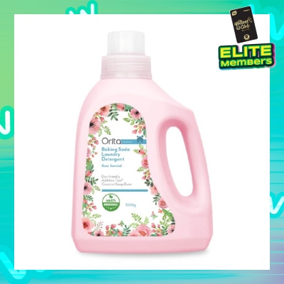 ORITA Eco-Friendly Coconut Soap Base Baking Soda Laundry Detergent Rose Scented Addictive Free 1500g