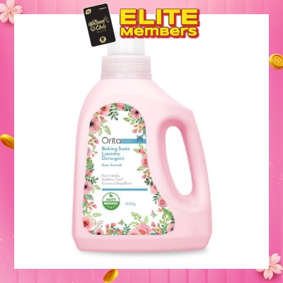 ORITA Eco-Friendly Coconut Soap Base Baking Soda Laundry Detergent Rose Scented Addictive Free 1500g