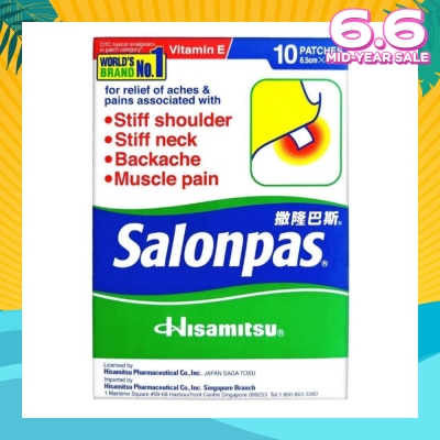 SALONPAS® Pain Relieving Patch 10s