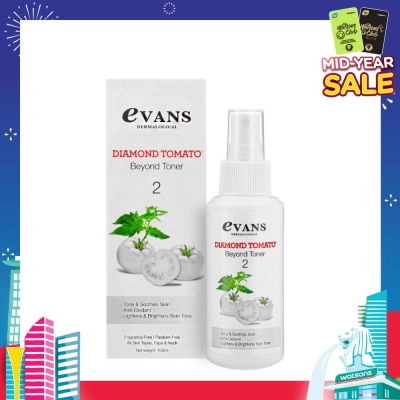 EVANS Diamond Tomato Beyond Toner Anti-Oxidant Fragrance Free (Suitable for All Skin Types) 100ml