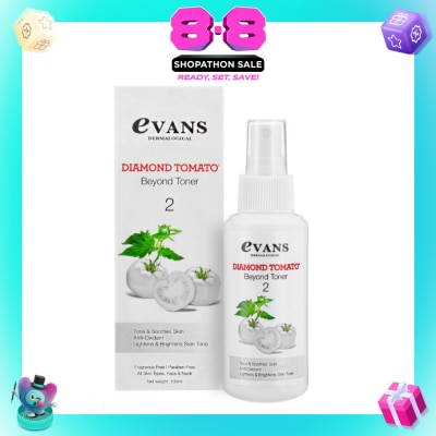 EVANS - Diamond Tomato Beyond Toner Anti-Oxidant Fragrance Free (Suitable for All Skin Types) 100ml