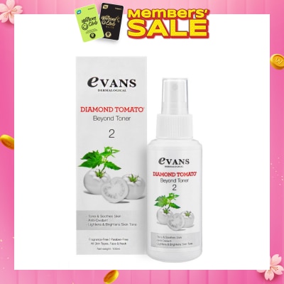 EVANS Diamond Tomato Beyond Toner Anti-Oxidant Fragrance Free (Suitable for All Skin Types) 100ml