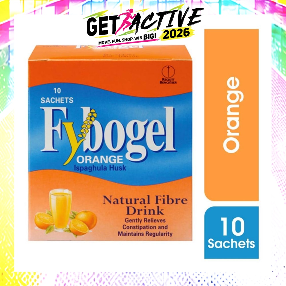 Natural Fibre Drink Sachet Orange Flavour (Gently Relieves Constipation) 10s image
