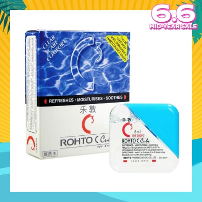 ROHTO EYE DROPS C Cube Eye Drops (Sterile + Contact Lens Friendly + Clear Care Comfort) 8ml