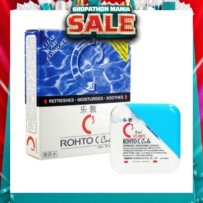 ROHTO EYE DROPS - C Cube Eye Drops (Sterile + Contact Lens Friendly + Clear Care Comfort) 8ml