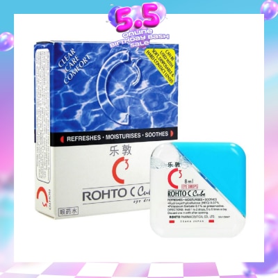 ROHTO EYE DROPS - C Cube Eye Drops (Sterile + Contact Lens Friendly + Clear Care Comfort) 8ml