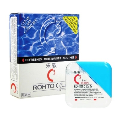 ROHTO EYE DROPS C Cube Eye Drops (Sterile + Contact Lens Friendly + Clear Care Comfort) 8ml