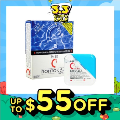 ROHTO EYE DROPS C Cube Eye Drops (Sterile + Contact Lens Friendly + Clear Care Comfort) 8ml