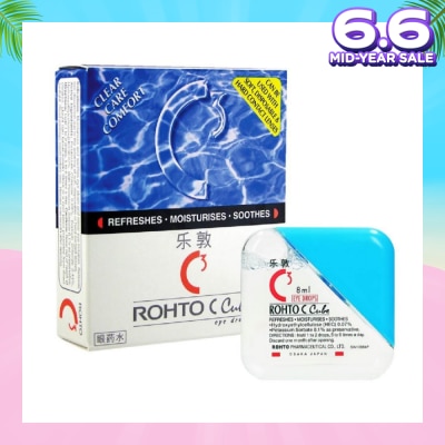 ROHTO EYE DROPS C Cube Eye Drops (Sterile + Contact Lens Friendly + Clear Care Comfort) 8ml