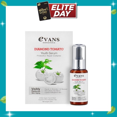 EVANS Diamond Tomato Youth Serum Anti Aging Probiotics Repair Complex (Suitable for All Skin Types) 30ml image