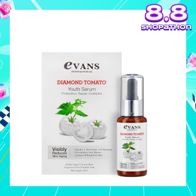 EVANS Diamond Tomato Youth Serum Anti-Aging Probiotics Repair Complex (Suitable for All Skin Types) 30ml