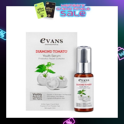 EVANS Diamond Tomato Youth Serum Anti-Aging Probiotics Repair Complex (Suitable for All Skin Types) 30ml