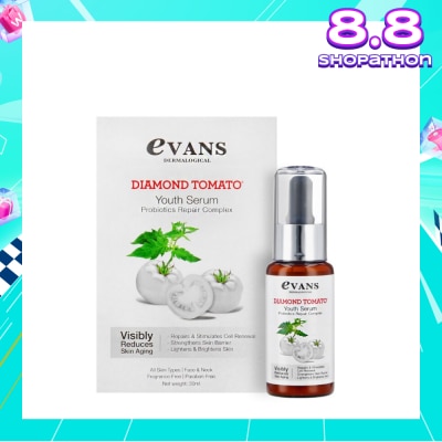 EVANS Diamond Tomato Youth Serum Anti-Aging Probiotics Repair Complex (Suitable for All Skin Types) 30ml