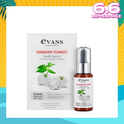 EVANS Diamond Tomato Youth Serum Anti-Aging Probiotics Repair Complex (Suitable for All Skin Types) 30ml