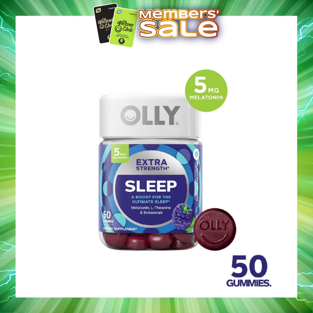 Extra Strength Sleep Chewable Gummy Supplements (For Healthy Sleep Cycle) 25 Day Supply 50s