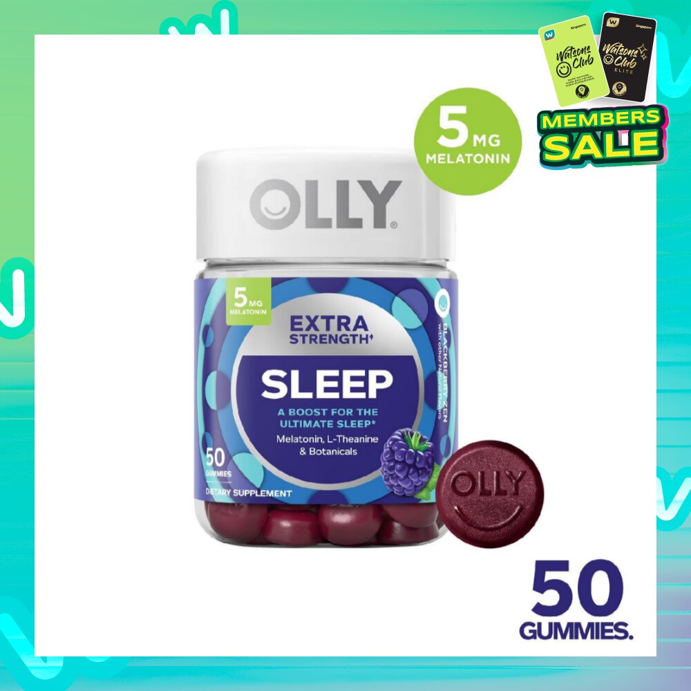 Extra Strength Sleep Chewable Gummy Supplements (For Healthy Sleep Cycle) 25 Day Supply 50s