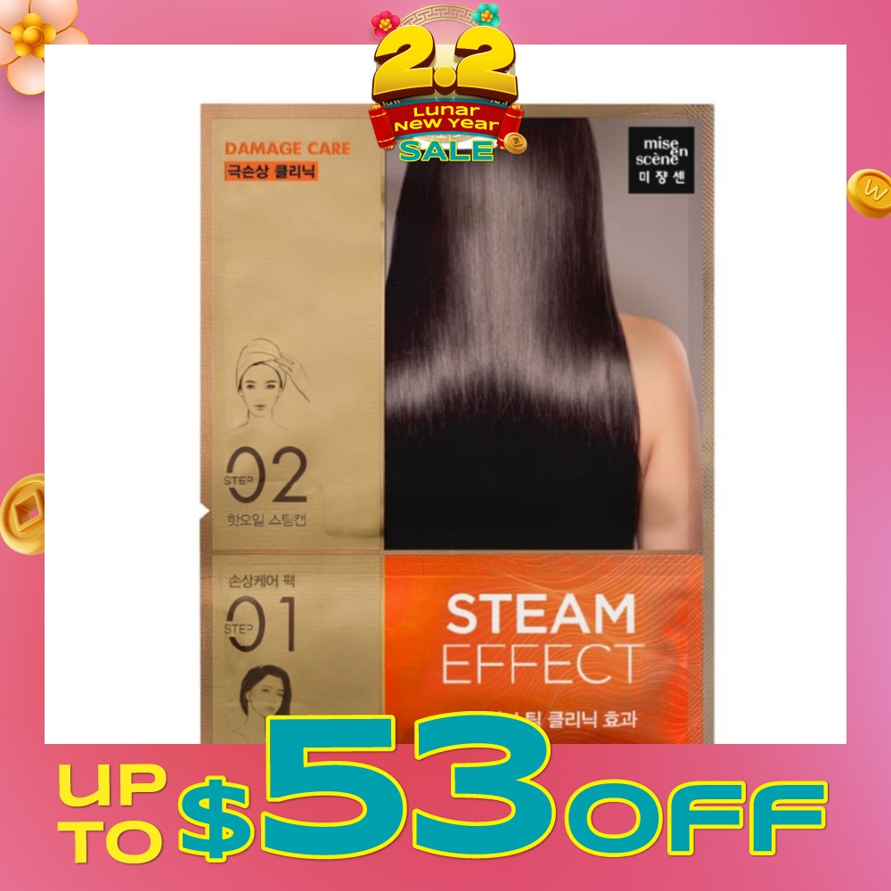 Damage Hair Steam Mask Pack 1s