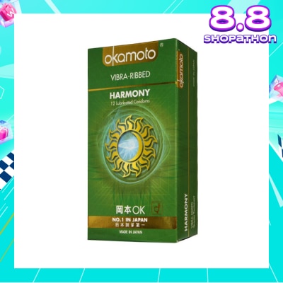 OKAMOTO® Harmony Vibra Ribbed 12s