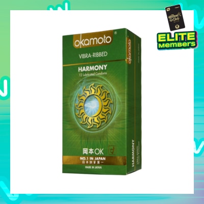OKAMOTO® Harmony Vibra Ribbed 12s