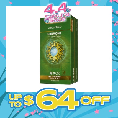 OKAMOTO® - Harmony Vibra Ribbed 12s