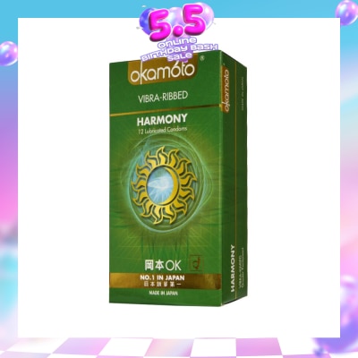 OKAMOTO® - Harmony Vibra Ribbed 12s