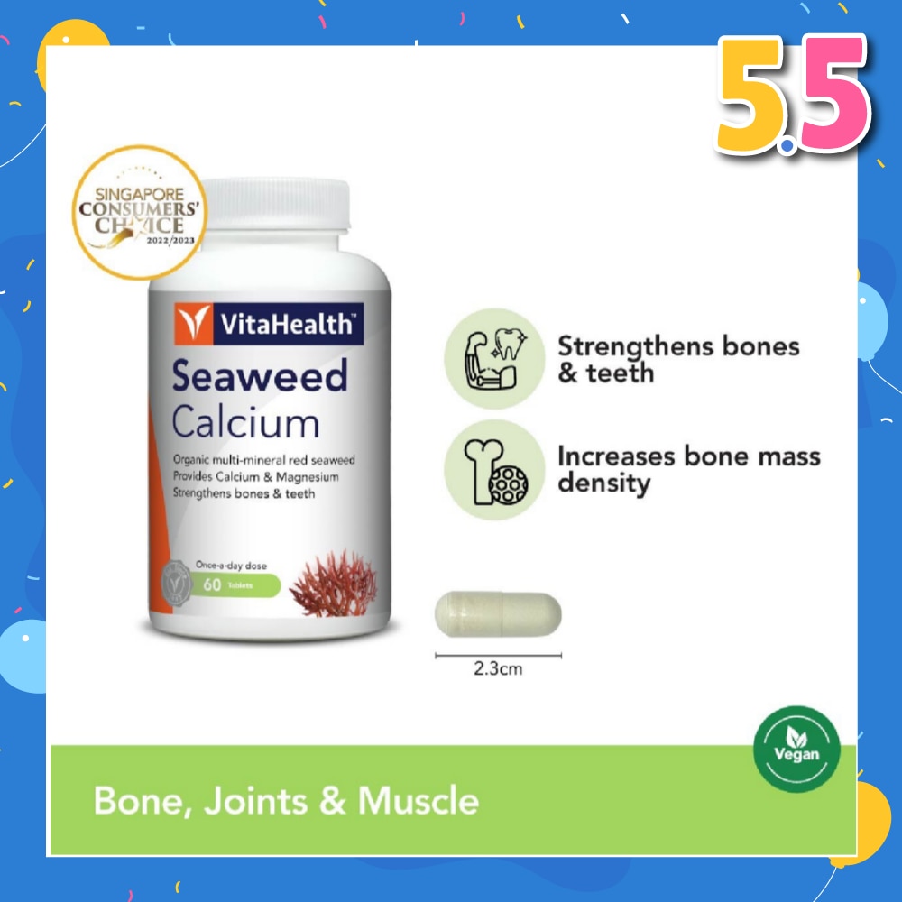 Organic Seaweed Calcium 1000 60 Tablets